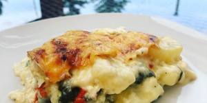 Beitragsbild des Blogbeitrags Mangold-Erdäpfelgratin