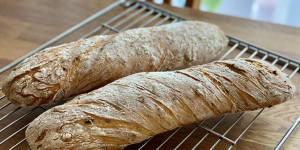 Beitragsbild des Blogbeitrags Knuspriges Röstzwiebel-Käsebrot