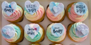Beitragsbild des Blogbeitrags Babyparty Cupcakes für Jungs oder Mädchen