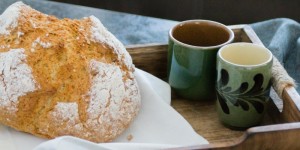 Beitragsbild des Blogbeitrags Schnelles Roggen-Joghurt Brot mit Dinkel 