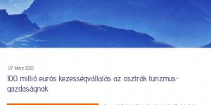Beitragsbild des Blogbeitrags Haftungspaket für durch Coronavirus geschädigte Tourismuswirtschaft