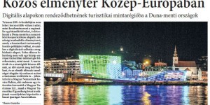 Beitragsbild des Blogbeitrags Magyar Nemzet cikk - Közös élménytér a Duna mentén 