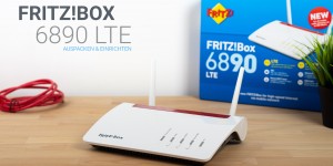 Beitragsbild des Blogbeitrags FRITZ!BOX 6890 LTE auspacken und einrichten! 