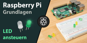 Beitragsbild des Blogbeitrags Raspberry Pi: LED ansteuern (GPIO) 