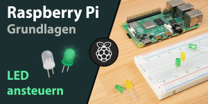 Beitragsbild des Blogbeitrags Raspberry Pi: LED ansteuern (GPIO)