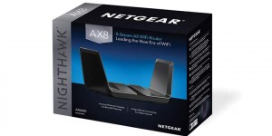 Beitragsbild des Blogbeitrags Netgear: leitet mit dem neuen Nighthawk AX8 WLAN-Router eine neue Ära