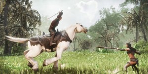 Beitragsbild des Blogbeitrags Conan Exiles: Leicht bekleidete Barbaren dürfen ab Dezember reiten