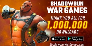 Beitragsbild des Blogbeitrags Shadowgun War Games: erreicht 1 Million Downloads