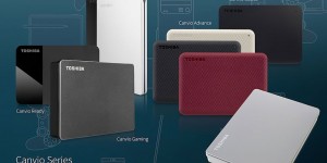 Beitragsbild des Blogbeitrags Toshiba präsentiert portable Canvio-Festplattenserie mit neuen Modellen und Designs