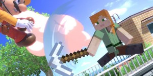 Beitragsbild des Blogbeitrags Super Smash Bros. Ultimate: Steve und Alex aus Minecraft kämpfen mit 
