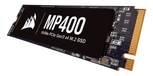 Beitragsbild des Blogbeitrags Corsair: führt die MP400, eine neue M.2 NVMe-SSD mit High-Density 3D QLC NAND ein 