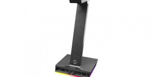 Beitragsbild des Blogbeitrags Speedlink: Excello Illuminated Headset Stand sorgt für Ordnung auf dem Gaming-Tisch