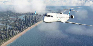 Beitragsbild des Blogbeitrags Microsoft Flight Simulator: Fliege ab sofort die neue Aerosoft CRJ 900/1000