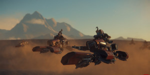 Beitragsbild des Blogbeitrags Star Citizen: neue Videos zeigen Tanken, neues Hoverbike und Updates zur Grafik