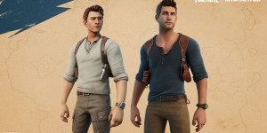 Beitragsbild des Blogbeitrags Fortnite: Nathan Drake und Chloe Frazer aus Uncharted suchen auf der Insel nach Reichtümern