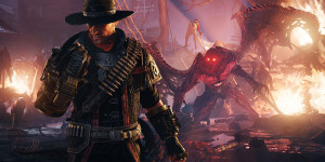 Beitragsbild des Blogbeitrags Evil West: Erweitertes Gameplay zeigt rasante Kämpfe, Perks und abgefahrene Umgebungen 