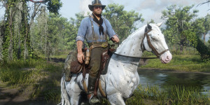 Beitragsbild des Blogbeitrags Red Dead Redemption 2: lustiges Video zeigt John auf einem extrem winzigen Pferd