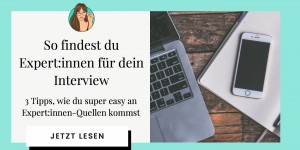 Beitragsbild des Blogbeitrags So findest du Expert:innen für dein Interview