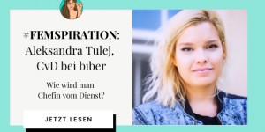 Beitragsbild des Blogbeitrags #femspiration Aleksandra Tulej 