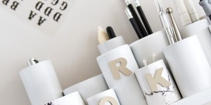 Beitragsbild des Blogbeitrags DIY | Praktisches Kreativ-Utensilo für den Schreibtisch