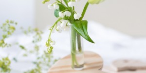 Beitragsbild des Blogbeitrags DIY Geschenkidee zum Muttertag: Reagenzglas-Vase aus Holz in Herzform 