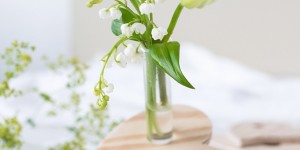 Beitragsbild des Blogbeitrags DIY Geschenkidee zum Muttertag: Reagenzglas-Vase aus Holz in Herzform