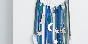 Beitragsbild des Blogbeitrags Träum schön! Traumfänger fürs Kinderzimmer basteln