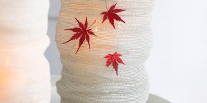 Beitragsbild des Blogbeitrags Herbst Hygge: Stimmungsvolle 5-Minuten Windlichter aus Tischsets basteln