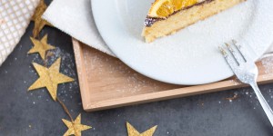 Beitragsbild des Blogbeitrags Süßes aus der Winterküche: Saftiger Orangen-Schoko-Kuchen und wie du ganz einfach Orangenzucker selber herstellen kannst 