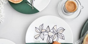 Beitragsbild des Blogbeitrags DIY: Porzellan bemalen mit Ein-Strich-Zeichnungen inkl. Vorlagen