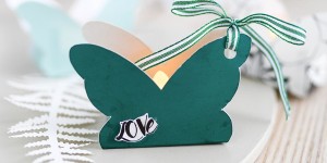 Beitragsbild des Blogbeitrags DIY Schmetterlings-Schachtel für kleine Geschenke inkl. Vorlage
