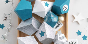 Beitragsbild des Blogbeitrags Der schönste Countdown des Jahres: DIY Adventkalender aus Papier-Diamanten