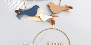 Beitragsbild des Blogbeitrags DIY Deko-Idee für den Frühling : Vögel aus Papier selber machen