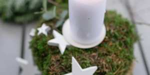 Beitragsbild des Blogbeitrags DIY| Schnelle Winterdeko: Mooskugeln selber machen