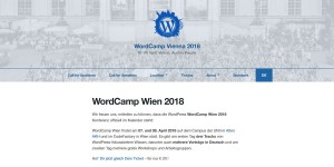 Beitragsbild des Blogbeitrags WordCamp Wien 2018 – Jetzt Ticket sichern! 