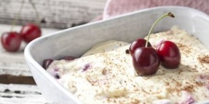 Beitragsbild des Blogbeitrags Tiramisu mit Kirschen dafür ohne Alkohol und Ei