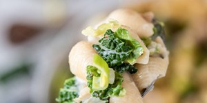Beitragsbild des Blogbeitrags Pasta-Huhnauflauf mit Kohl in cremiger Sauce