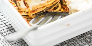 Beitragsbild des Blogbeitrags Gemüselasagne mit Zucchini und Aubergine