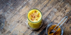 Beitragsbild des Blogbeitrags Golden Milk – Kurkuma Getränk zum Wohlfühlen