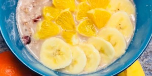 Beitragsbild des Blogbeitrags Buchweizen-Kokos-Porridge (glutenfrei)