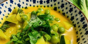 Beitragsbild des Blogbeitrags Grünes Gemüsecurry