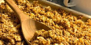 Beitragsbild des Blogbeitrags Bananen-Granola