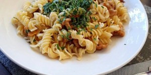 Beitragsbild des Blogbeitrags Eierschwammerl-Pasta 