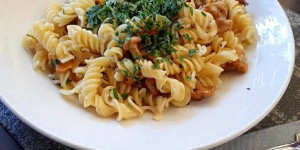 Beitragsbild des Blogbeitrags Eierschwammerl-Pasta 