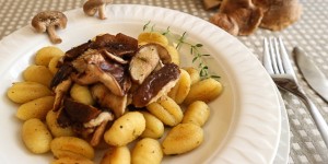 Beitragsbild des Blogbeitrags Gnocchi mit Shiitake Pilzen