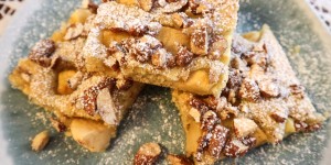 Beitragsbild des Blogbeitrags Torta di Mele e Mandorle (Apfel-Mandel-Kuchen)