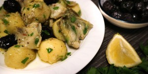 Beitragsbild des Blogbeitrags Insalata di Carciofi e Patate (Kartoffel-Artischocken-Salat)