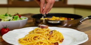 Beitragsbild des Blogbeitrags Spaghetti alla Carbonara 