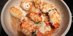 Beitragsbild des Blogbeitrags Involtini di Pollo (Hühner-Rouladen)