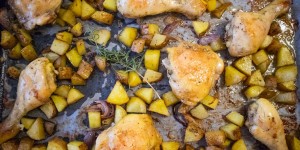 Beitragsbild des Blogbeitrags Pollo al forno con patate 